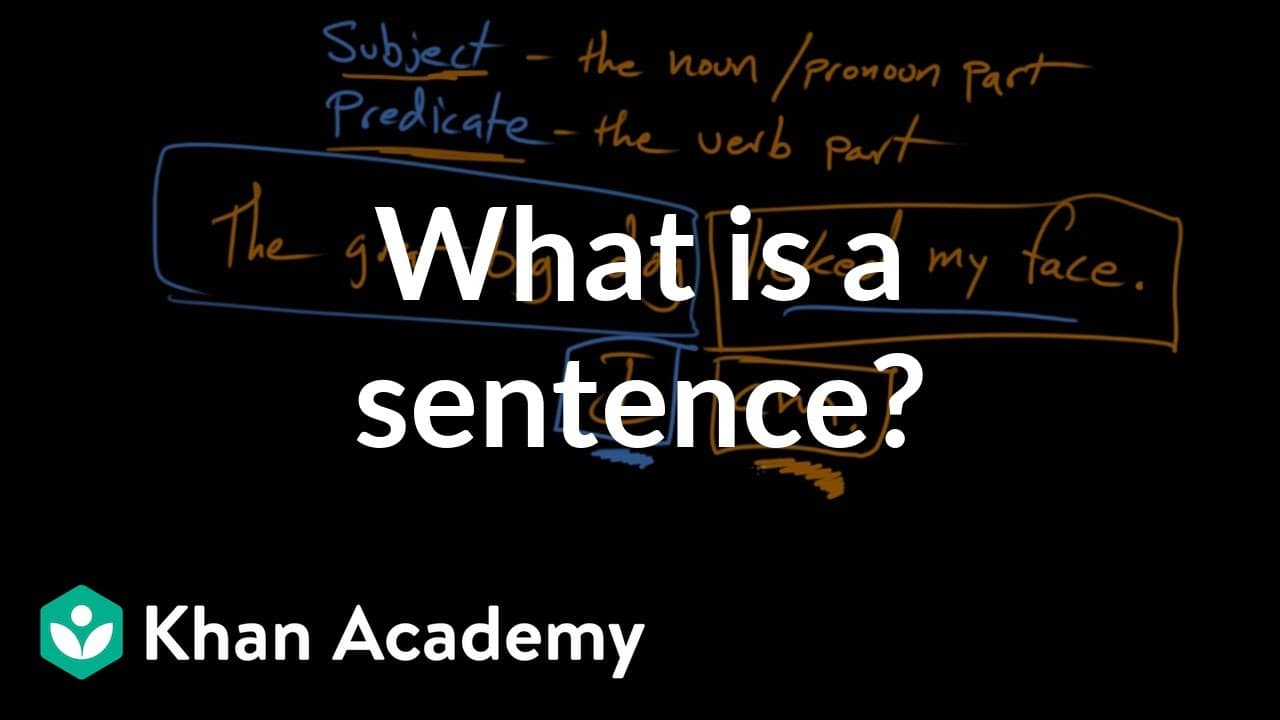 The Core Components of a Sentence: Subject and Predicate