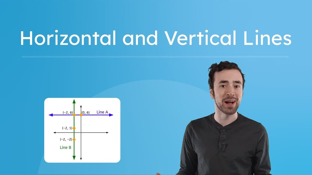 Writing Equations for Horizontal and Vertical Lines