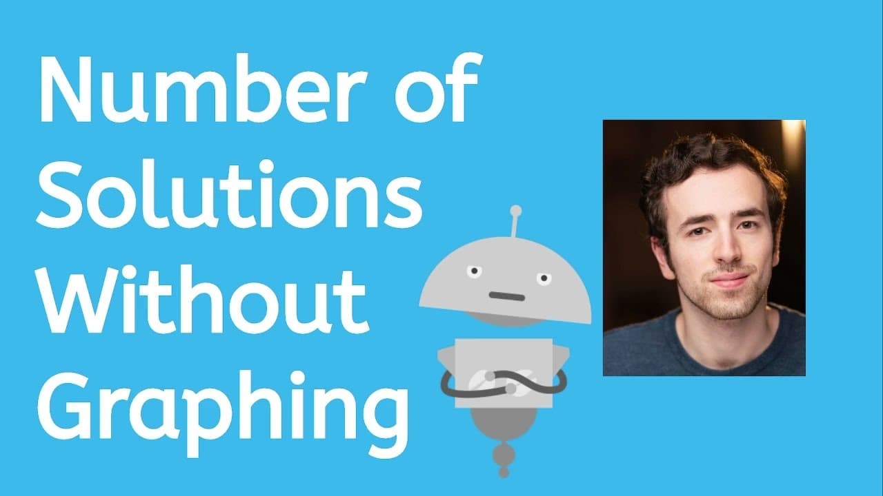 How to Identify No Solution and Infinite Solutions Algebraically