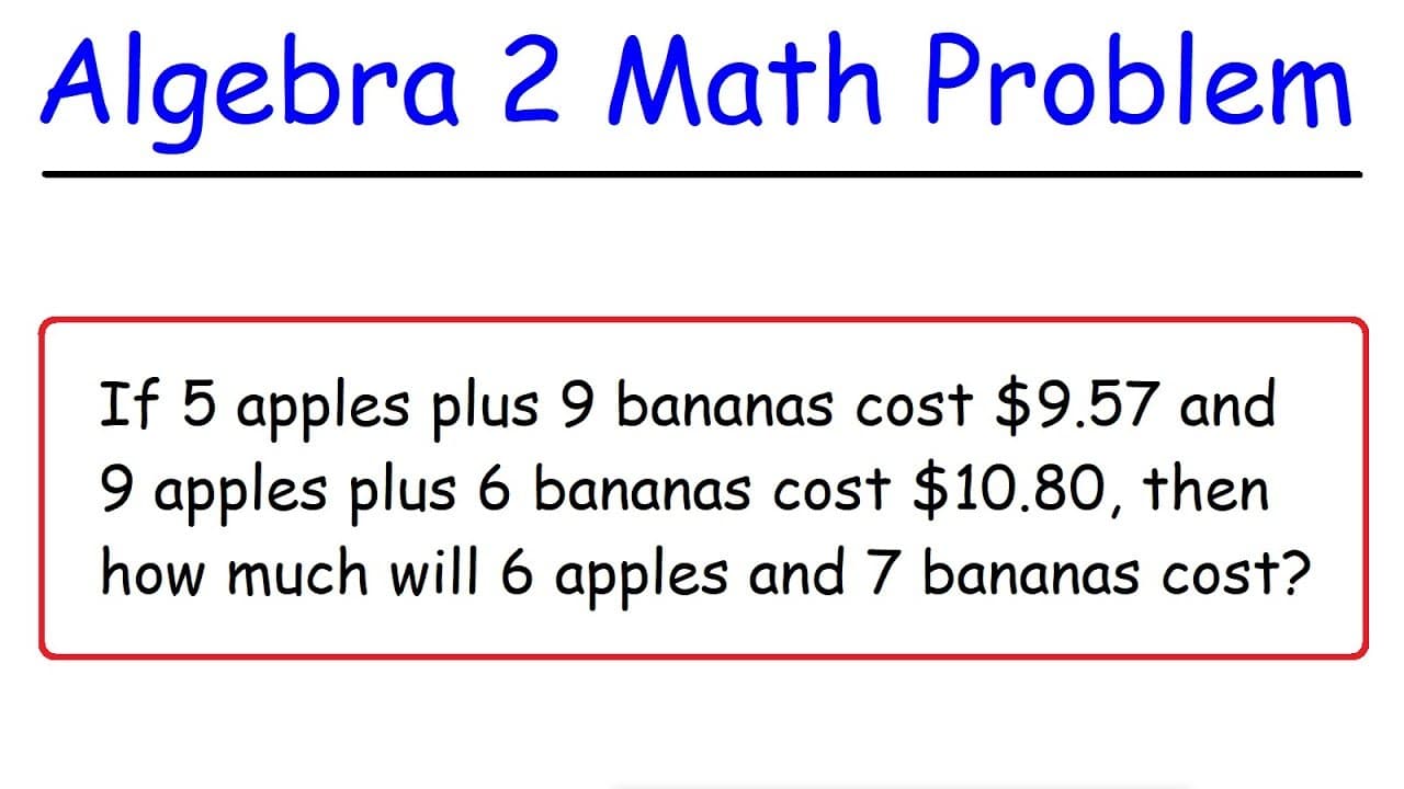 Using Systems of Equations to Solve Word Problems