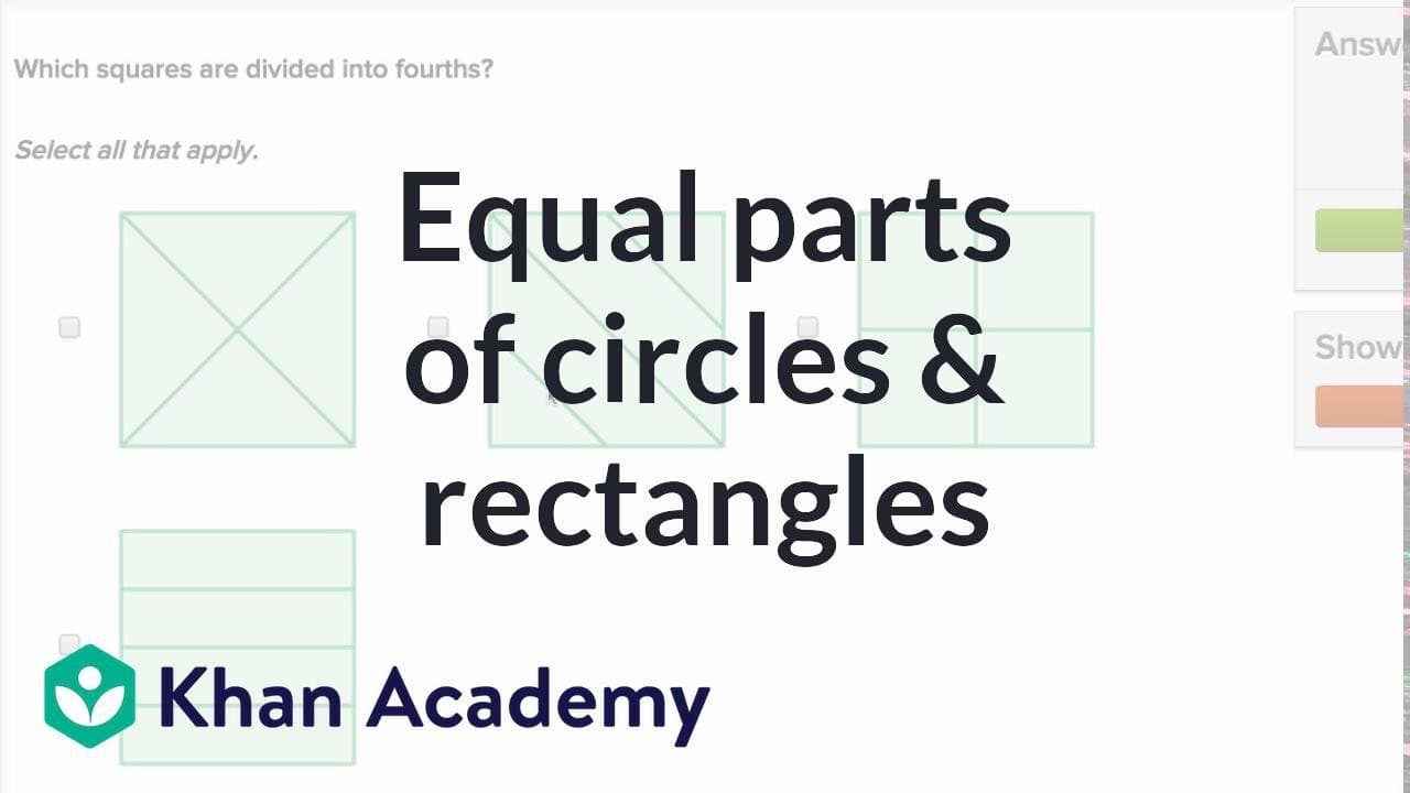 Identifying Equal Parts to Understand Fractions