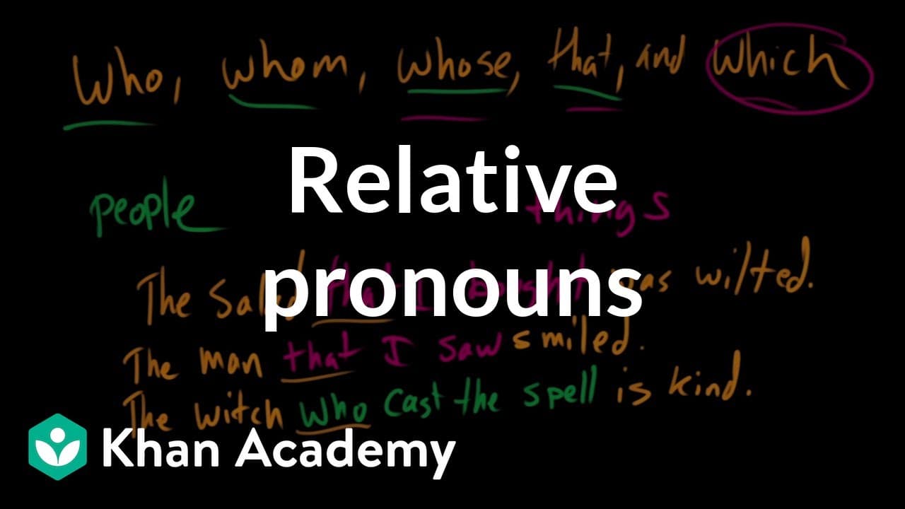 Linking Ideas with Relative Pronouns