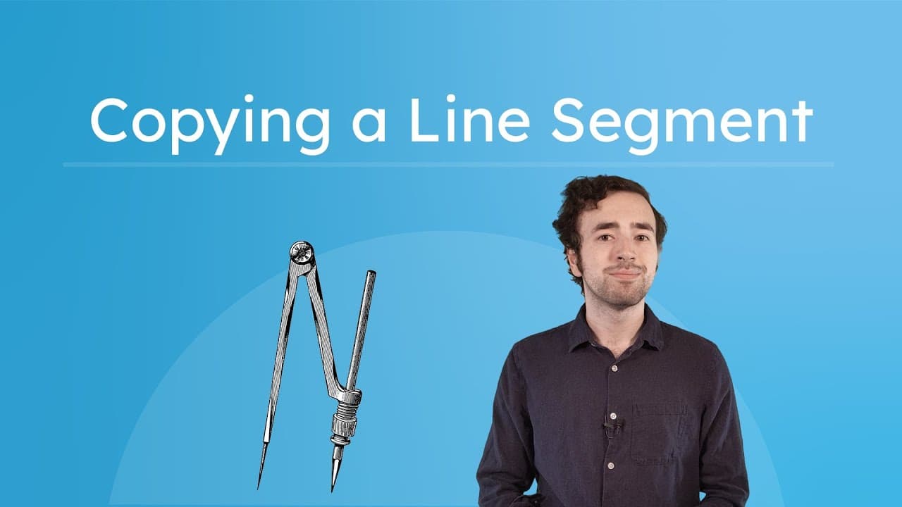 How to Copy a Line Segment Using a Compass