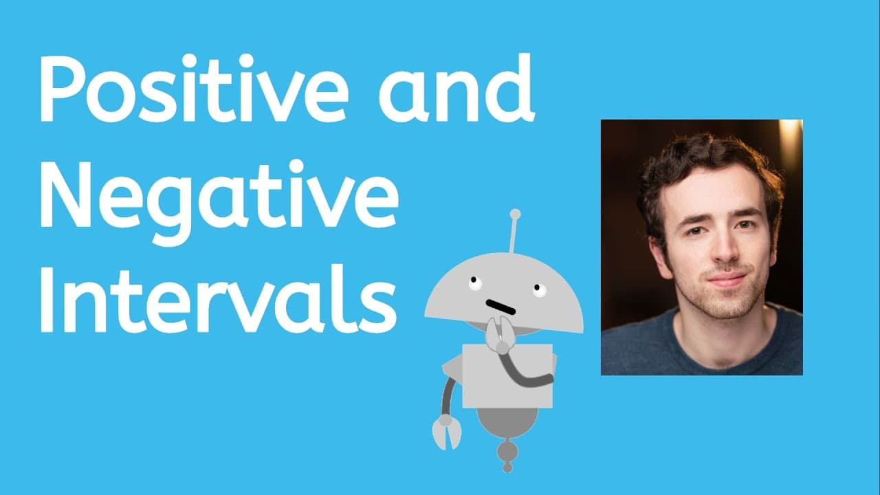 How to Find Positive and Negative Intervals on Function Graphs
