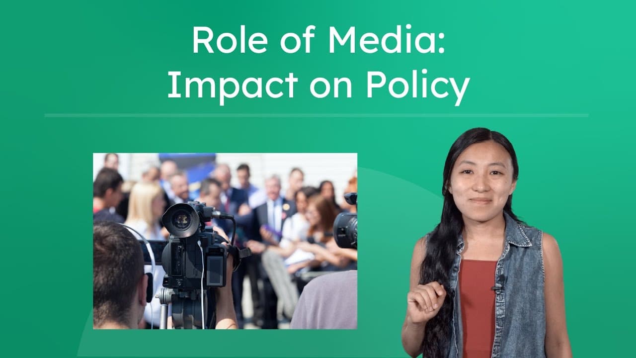 How Media Influence Shapes Public Policy and Opinion