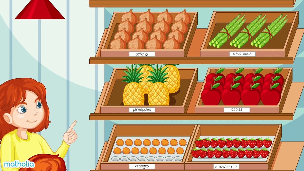 Skip Counting with Fruits and Vegetables