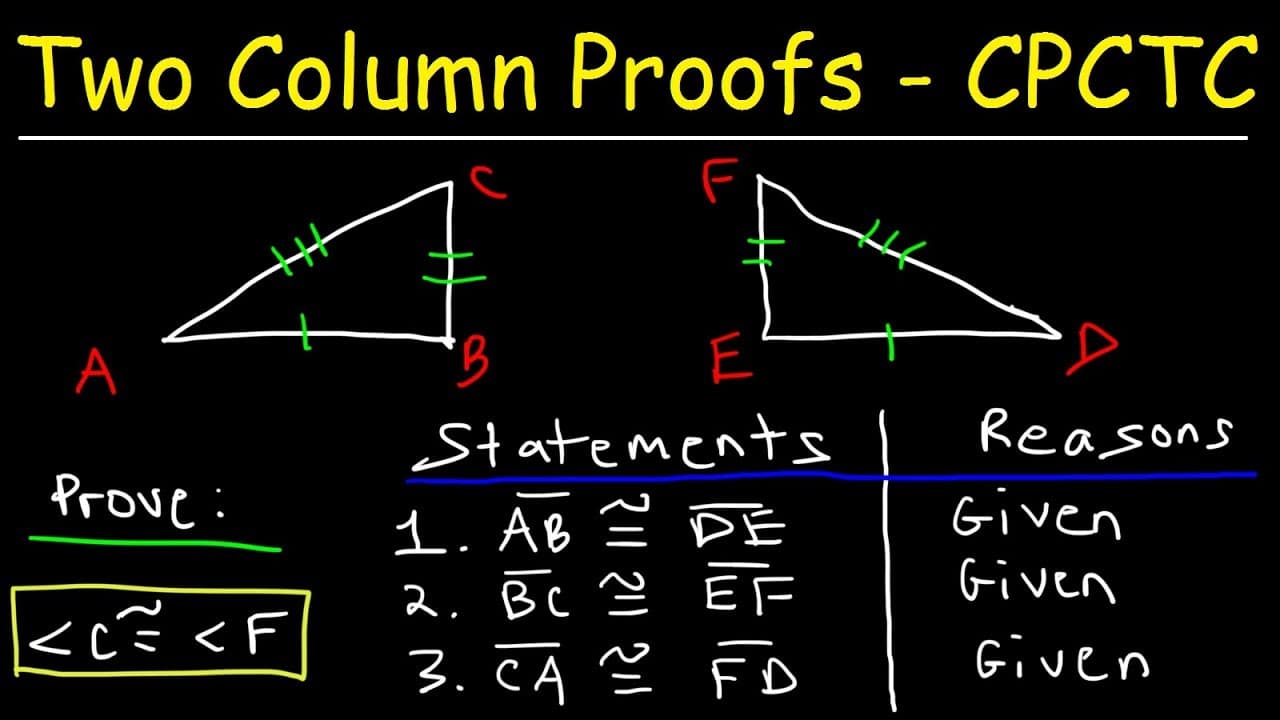 How to Use CPCTC in Geometry Proofs