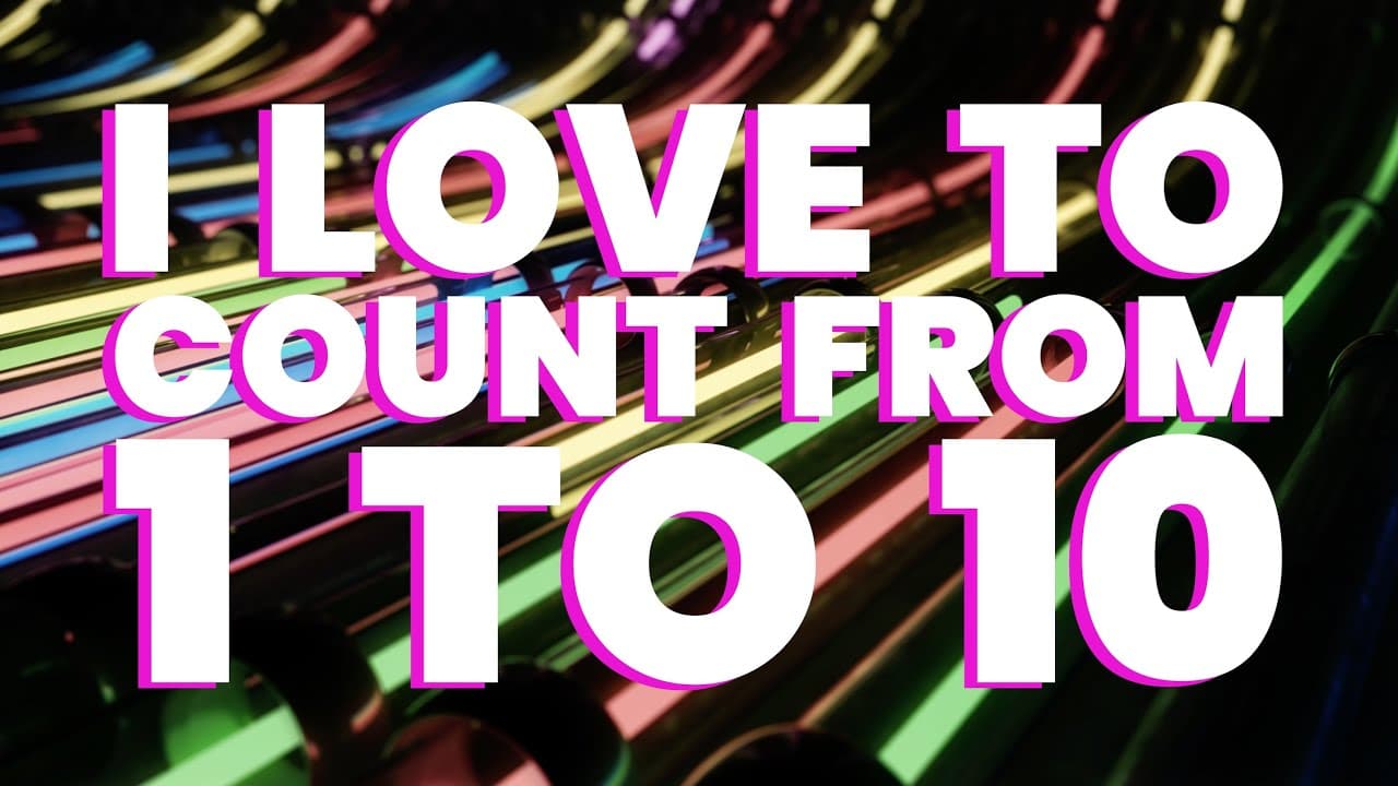 Rhythmic Counting to 10 With Neon Lights