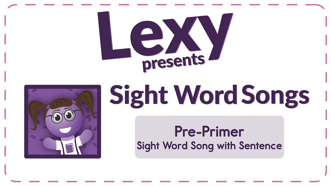 Pre-Primer Sight Word Sing-Along