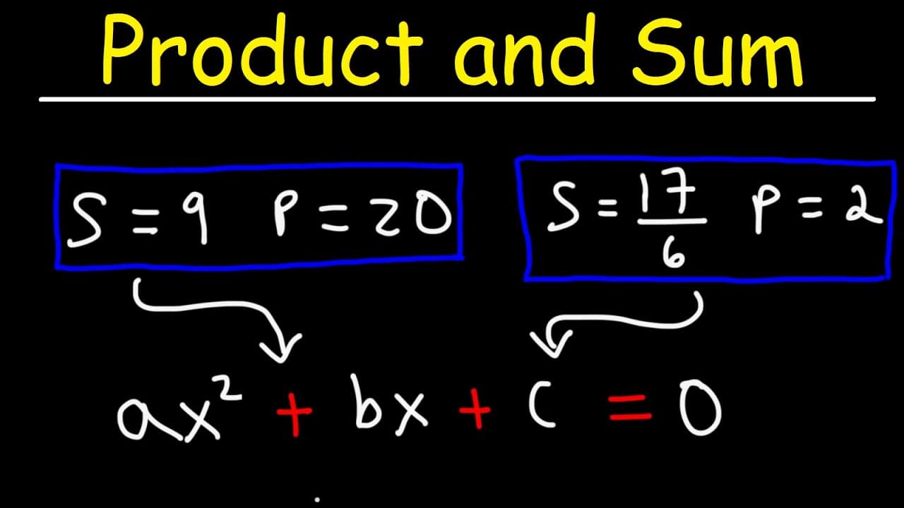 Writing Quadratic Equations from Sum and Product of Roots