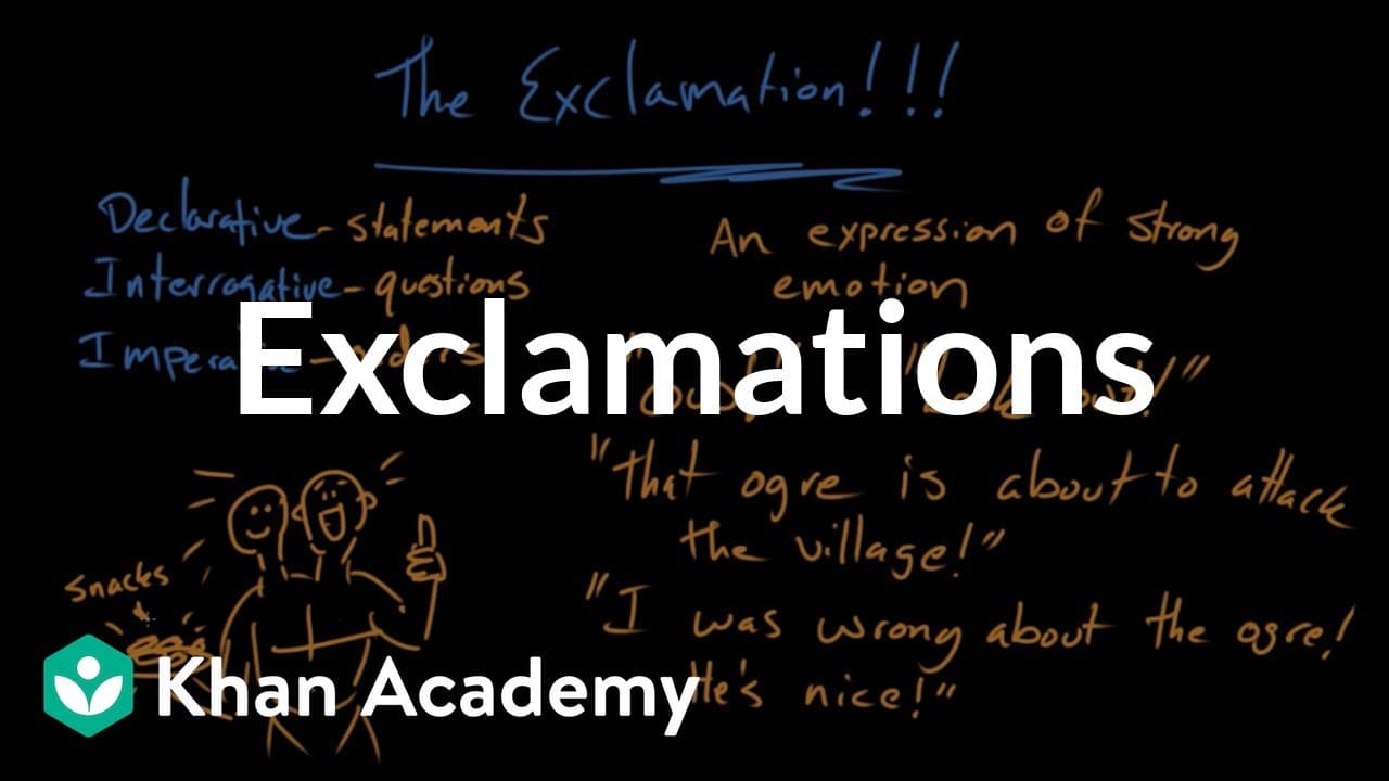 Understanding Exclamations and Strong Emotions