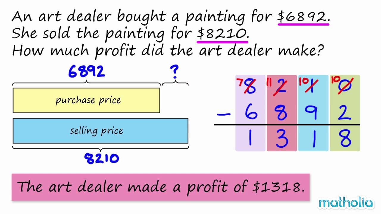 Solving Subtraction Word Problems Using Bar Models