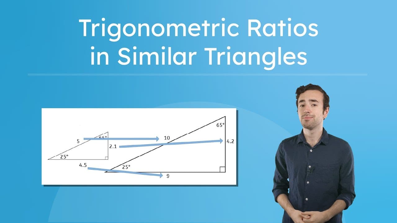 Solving for Missing Sides Using Trigonometry and Similar Triangles
