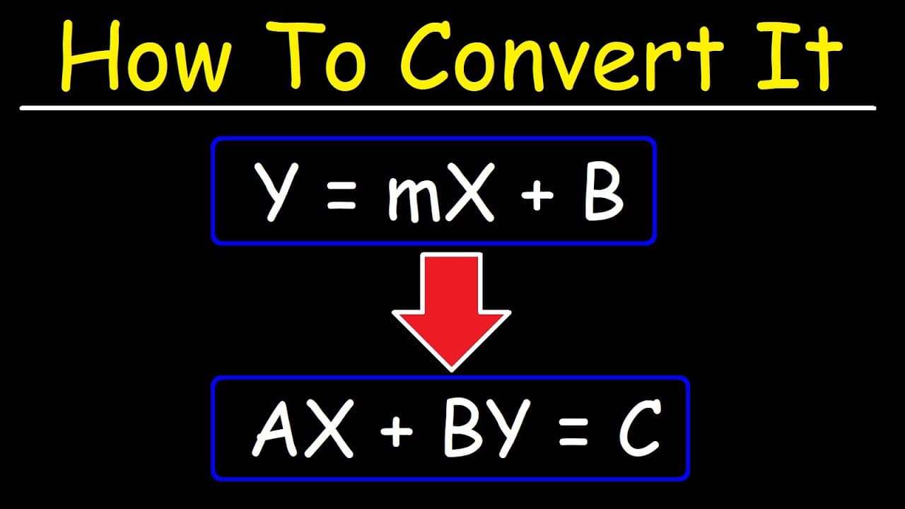 Converting Slope-Intercept to Standard Form Equations