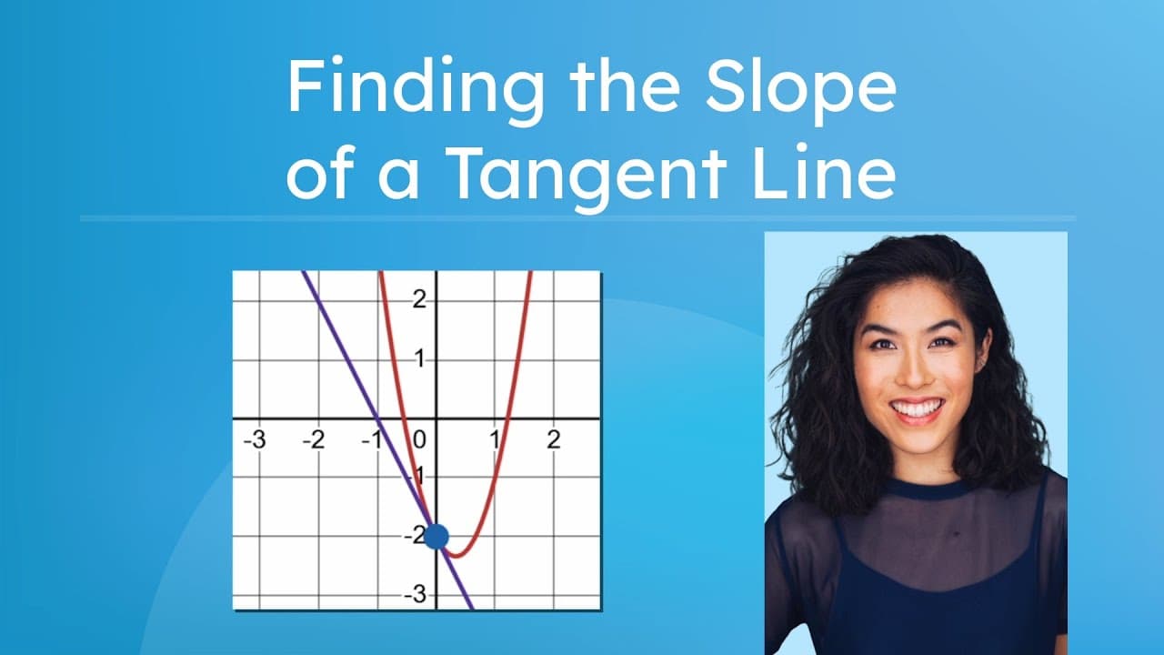 Finding the Slope of a Tangent Line Using Limits