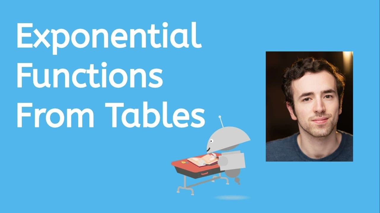Writing Exponential Functions from Data Tables