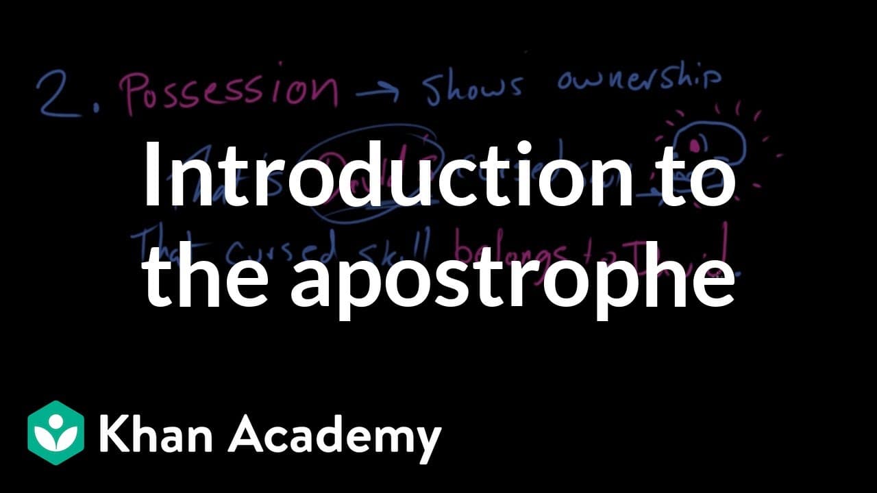Mastering the Three Uses of the Apostrophe