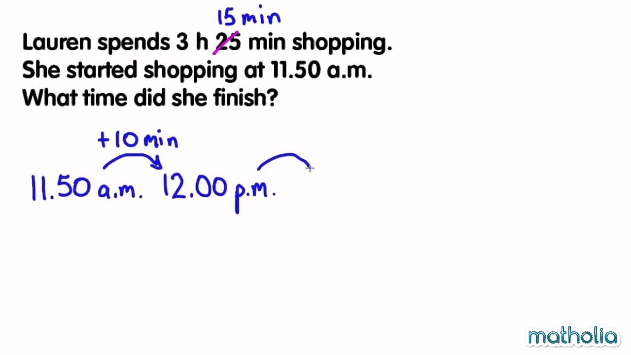 Solving Word Problems with Elapsed Time