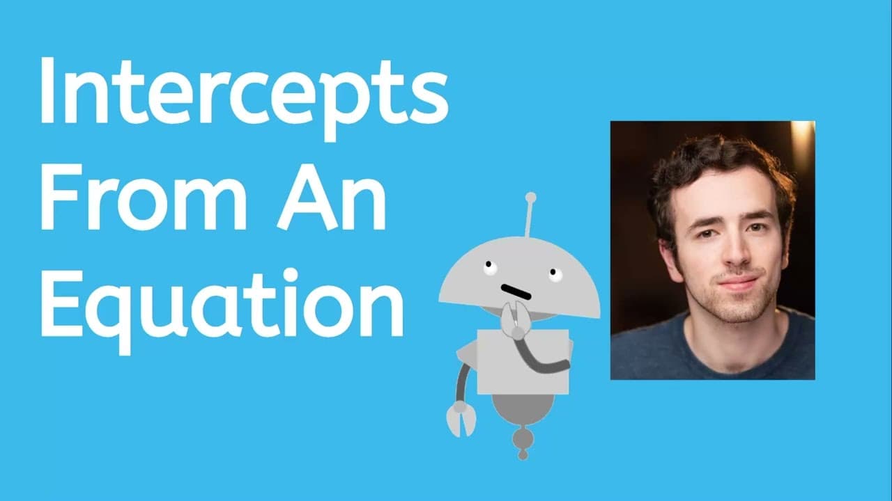 Finding Intercepts Directly from Linear Equations