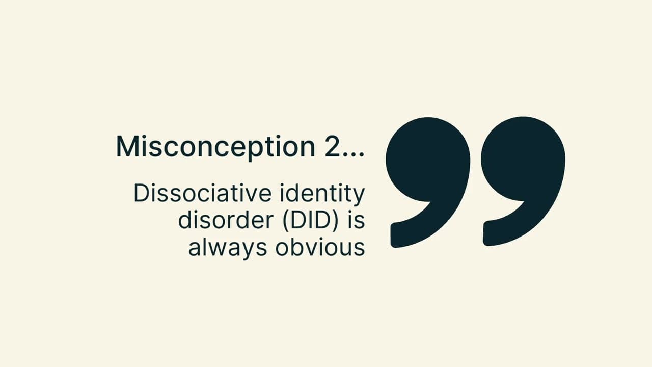 Common Misconceptions about Dissociative Disorders