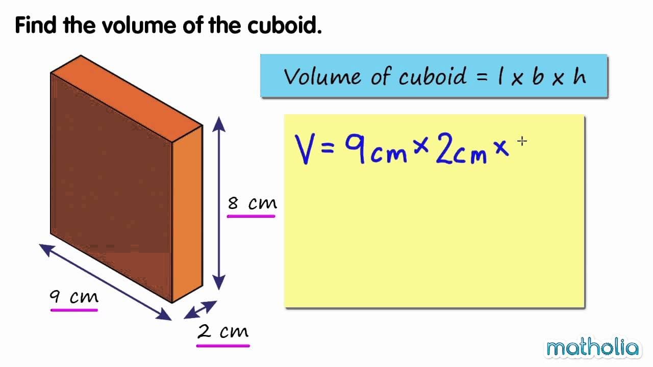 How to Calculate the Volume of a Cuboid
