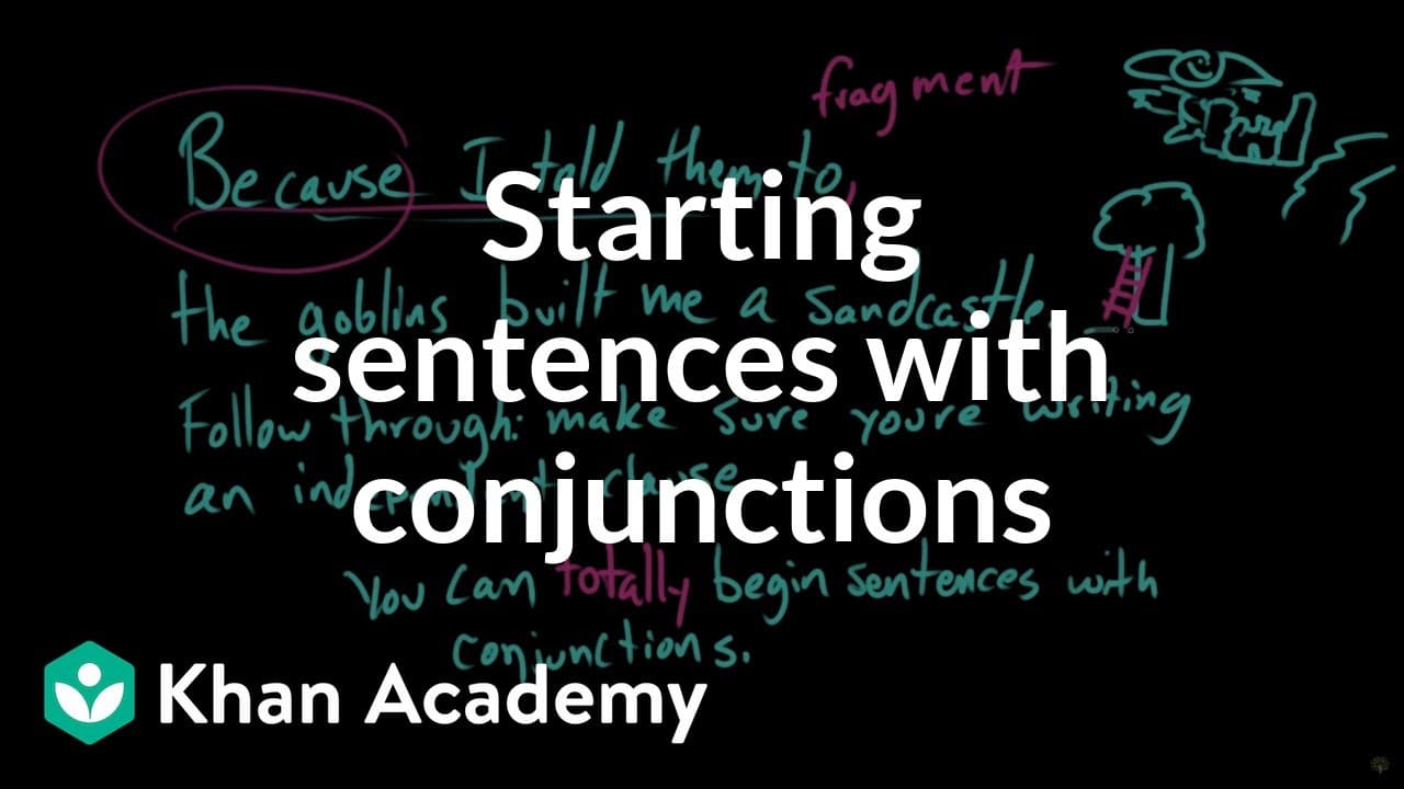 Why You Can Start Sentences With Conjunctions