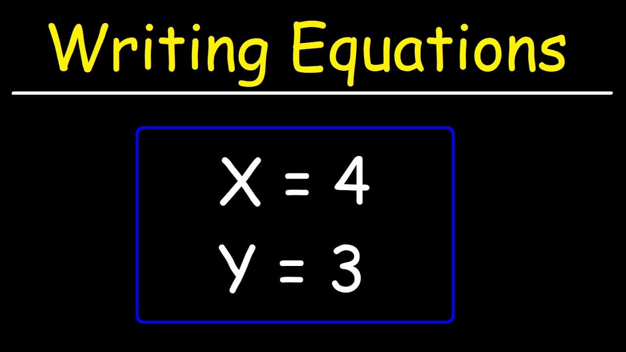 Writing Linear Equations from Intercepts