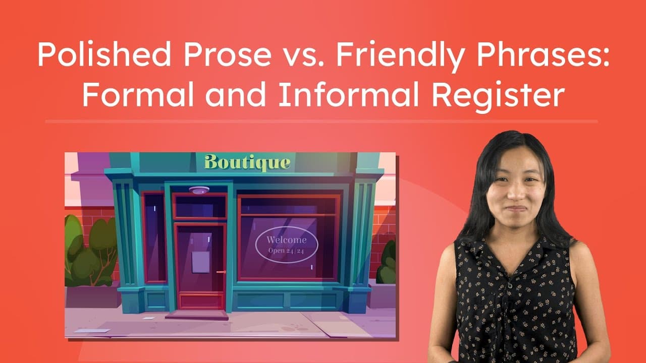 Mastering Language Register: Formal vs. Informal Writing