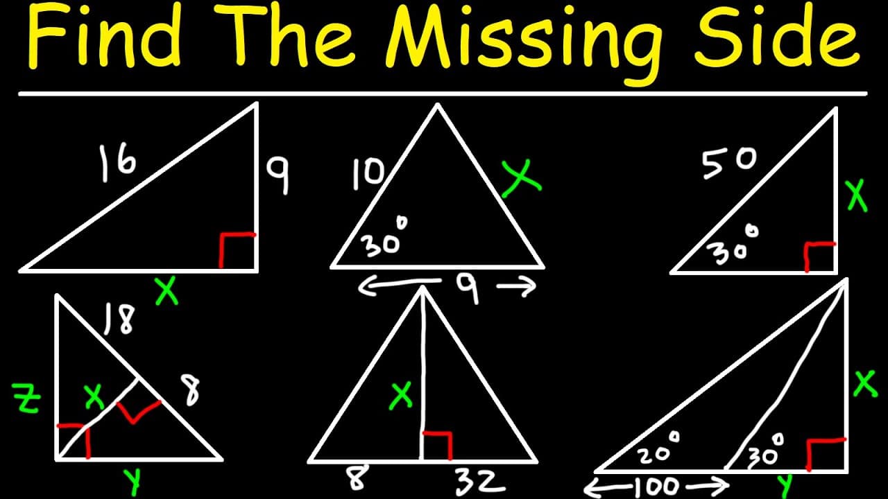 How to Find Missing Triangle Sides: From Pythagoras to Trigonometry