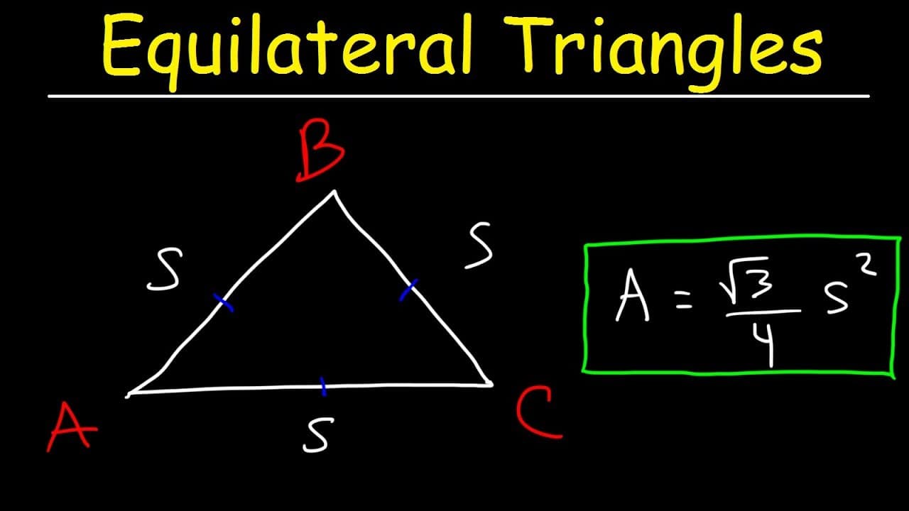 Calculating and Deriving the Area of an Equilateral Triangle