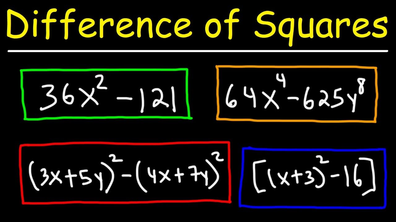 Mastering the Difference of Two Squares Factoring Method