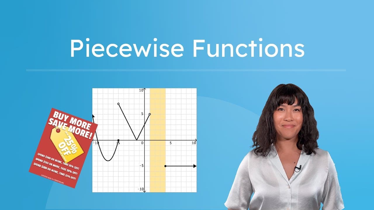 How to Graph, Evaluate, and Write Piecewise Functions