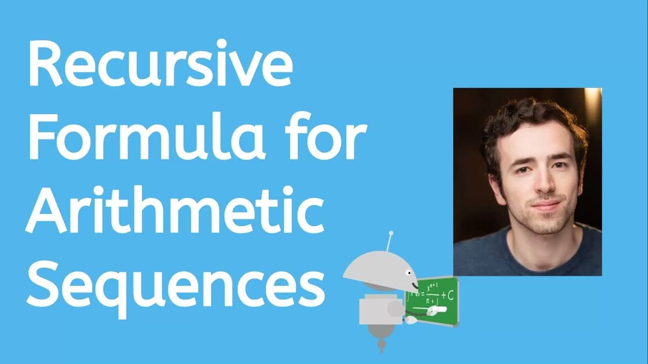 Writing Recursive Formulas for Arithmetic Sequences