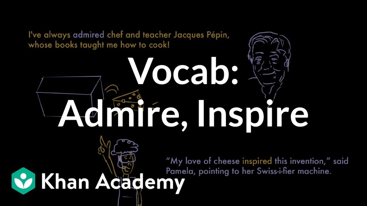 Defining and Understanding Admire and Inspire