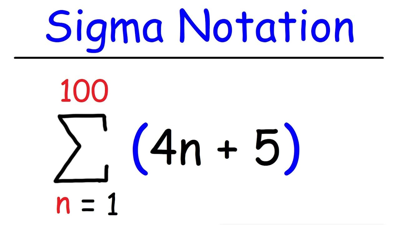 How to Use Sigma Notation to Calculate Arithmetic and Geometric Series