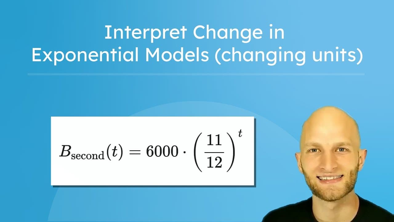 Solving Exponential Models When Time Units Don't Match