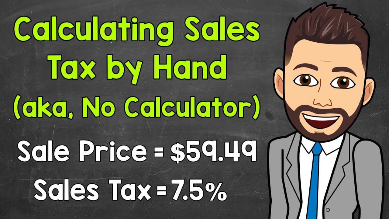 Calculating Sales Tax and Total Cost by Hand