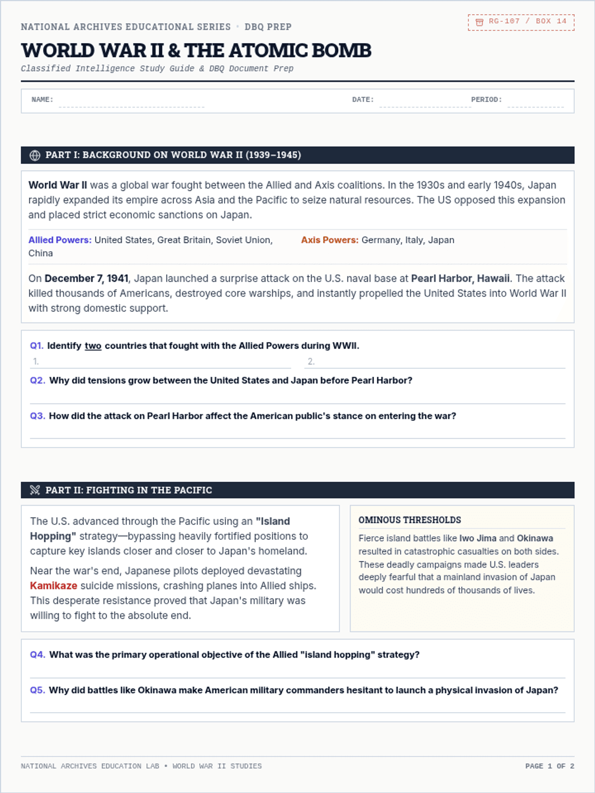 Lesson plans