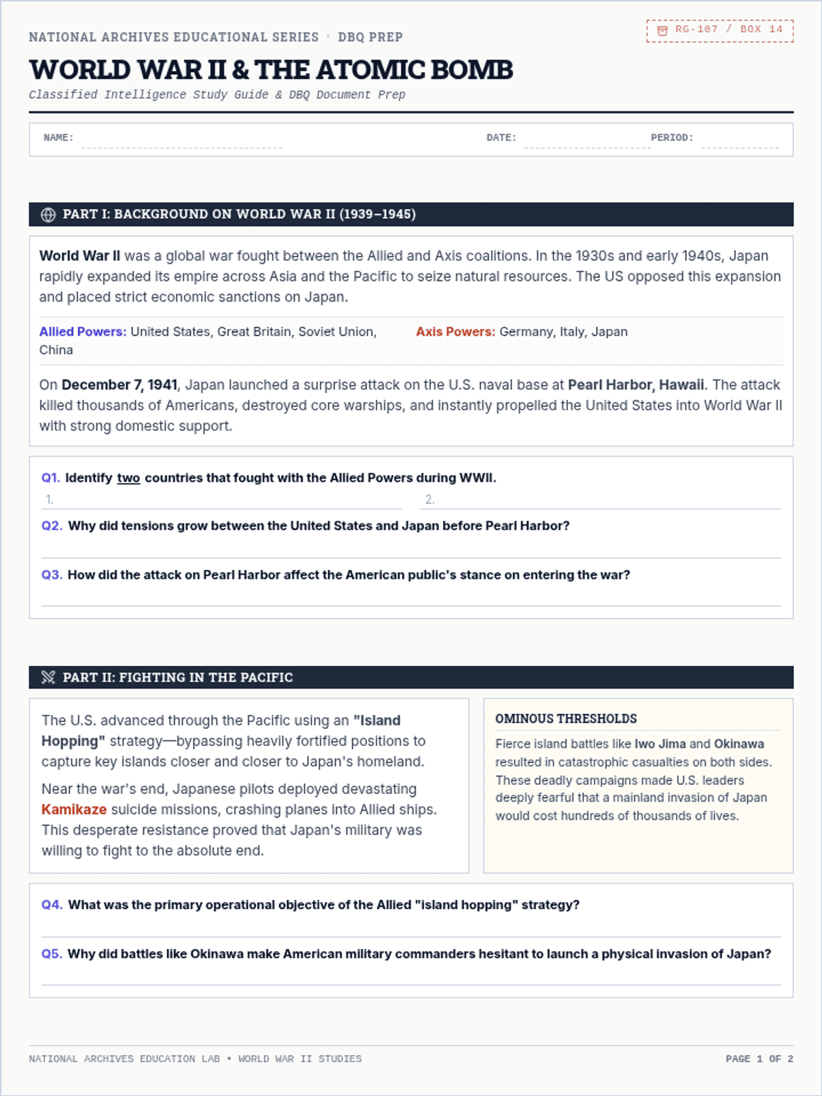 Lesson plans