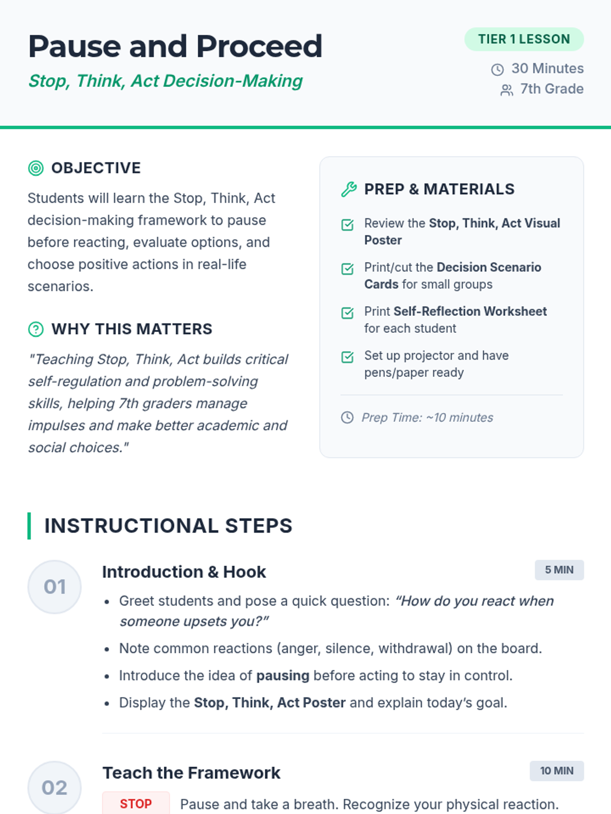 Pause and Proceed • Lesson • Lenny.com