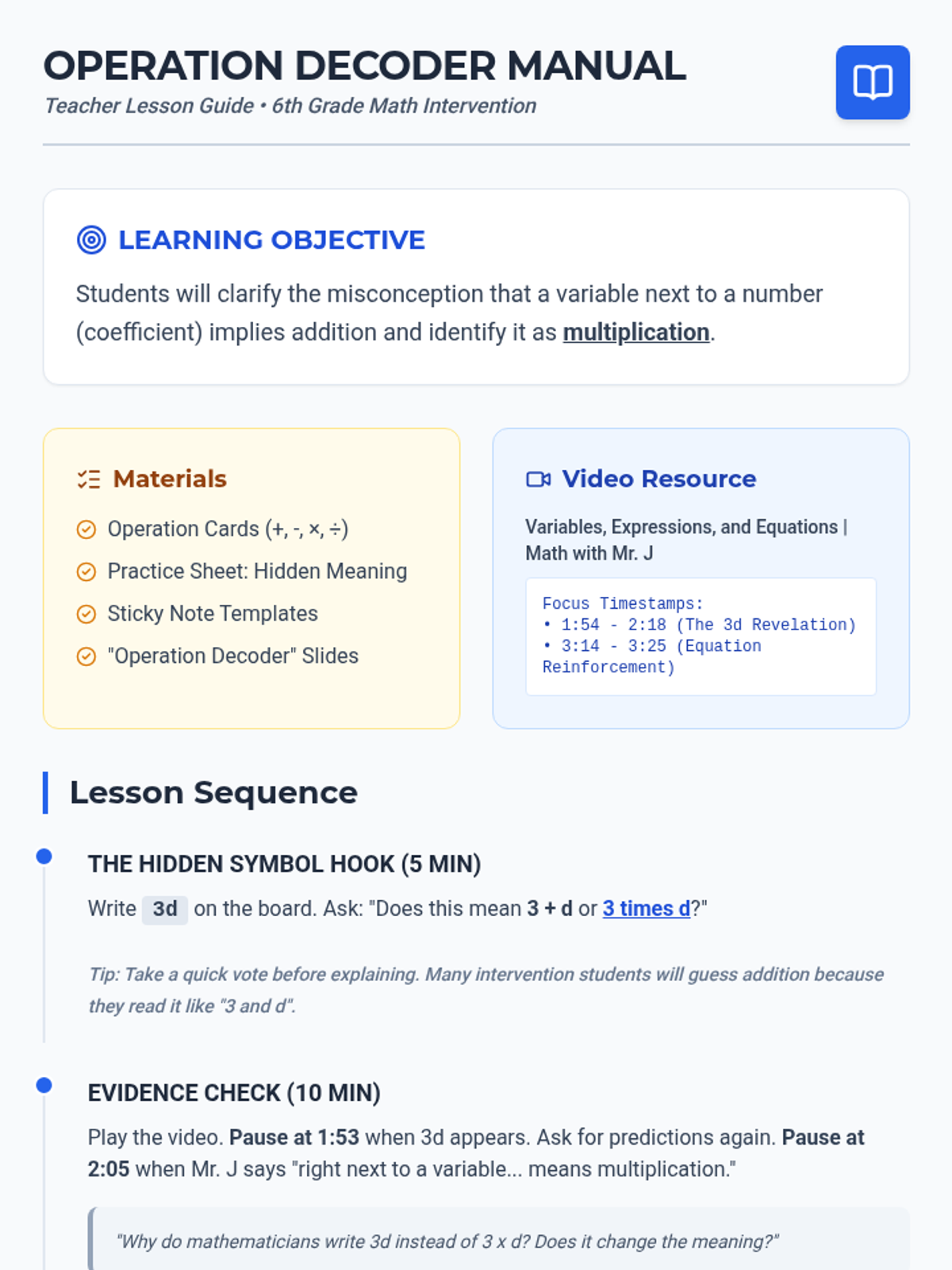 Operation Decoder • Lesson • Lenny Learning