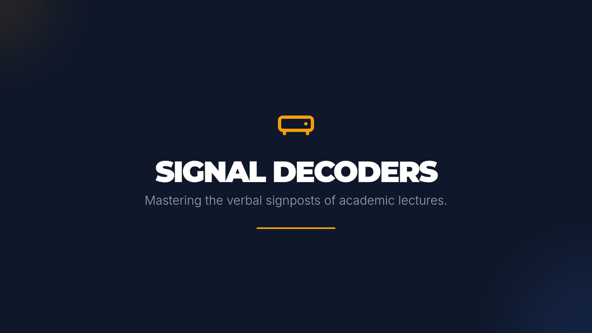 Signal Decoders Slides