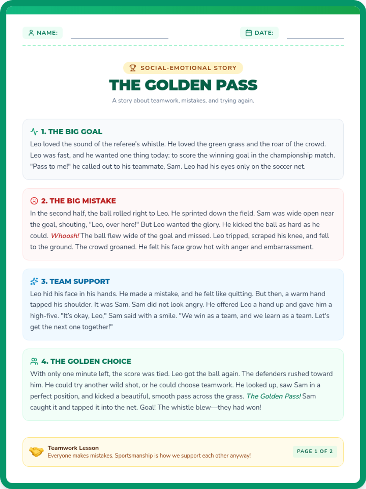 Golden Pass Story