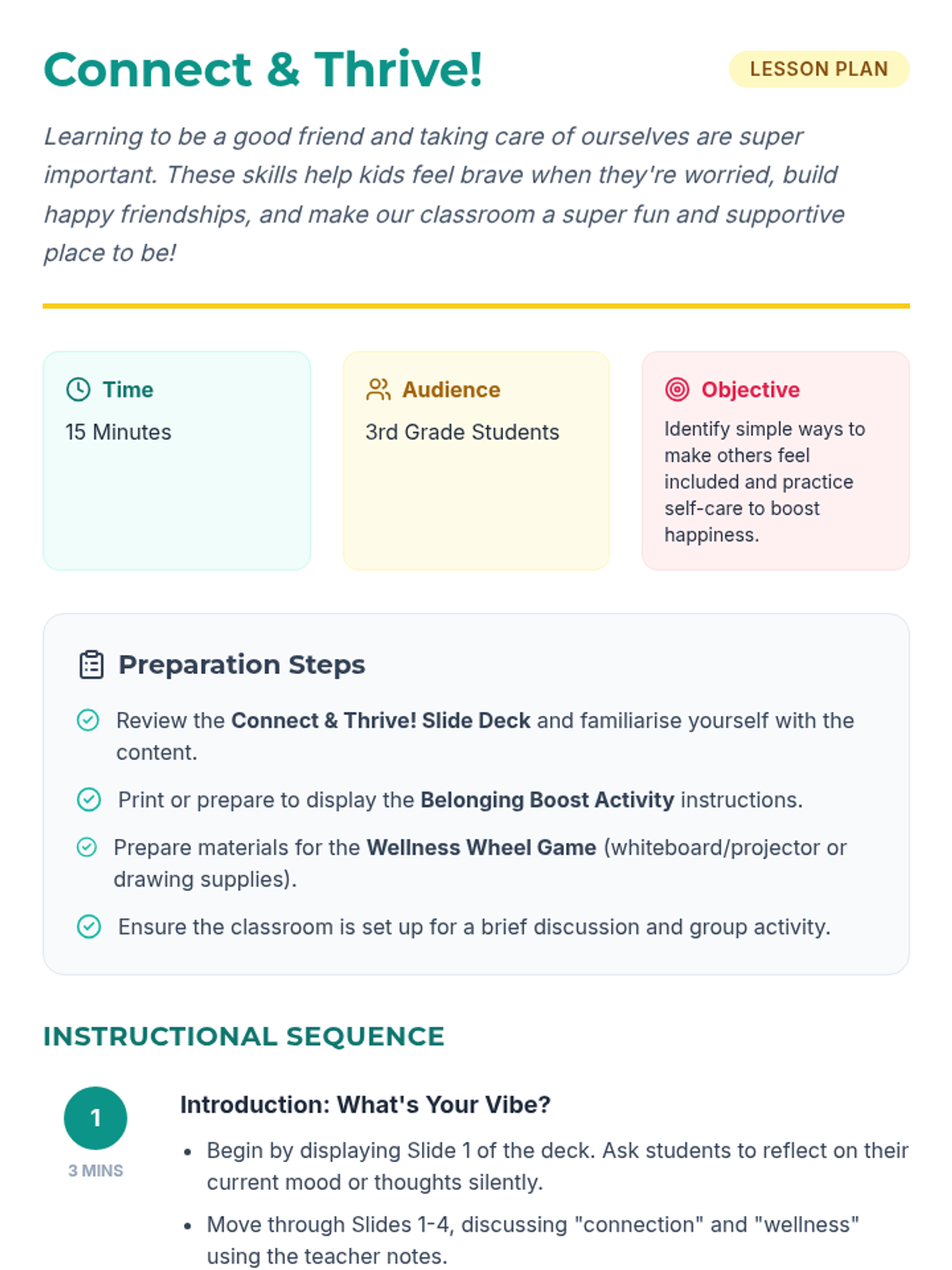 Connect and Thrive • Lesson • Lenny Learning