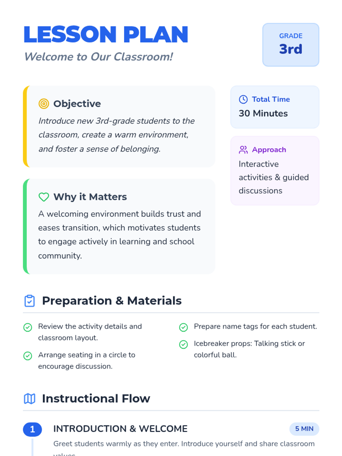 Welcome to Our Classroom • Lesson • Lenny Learning