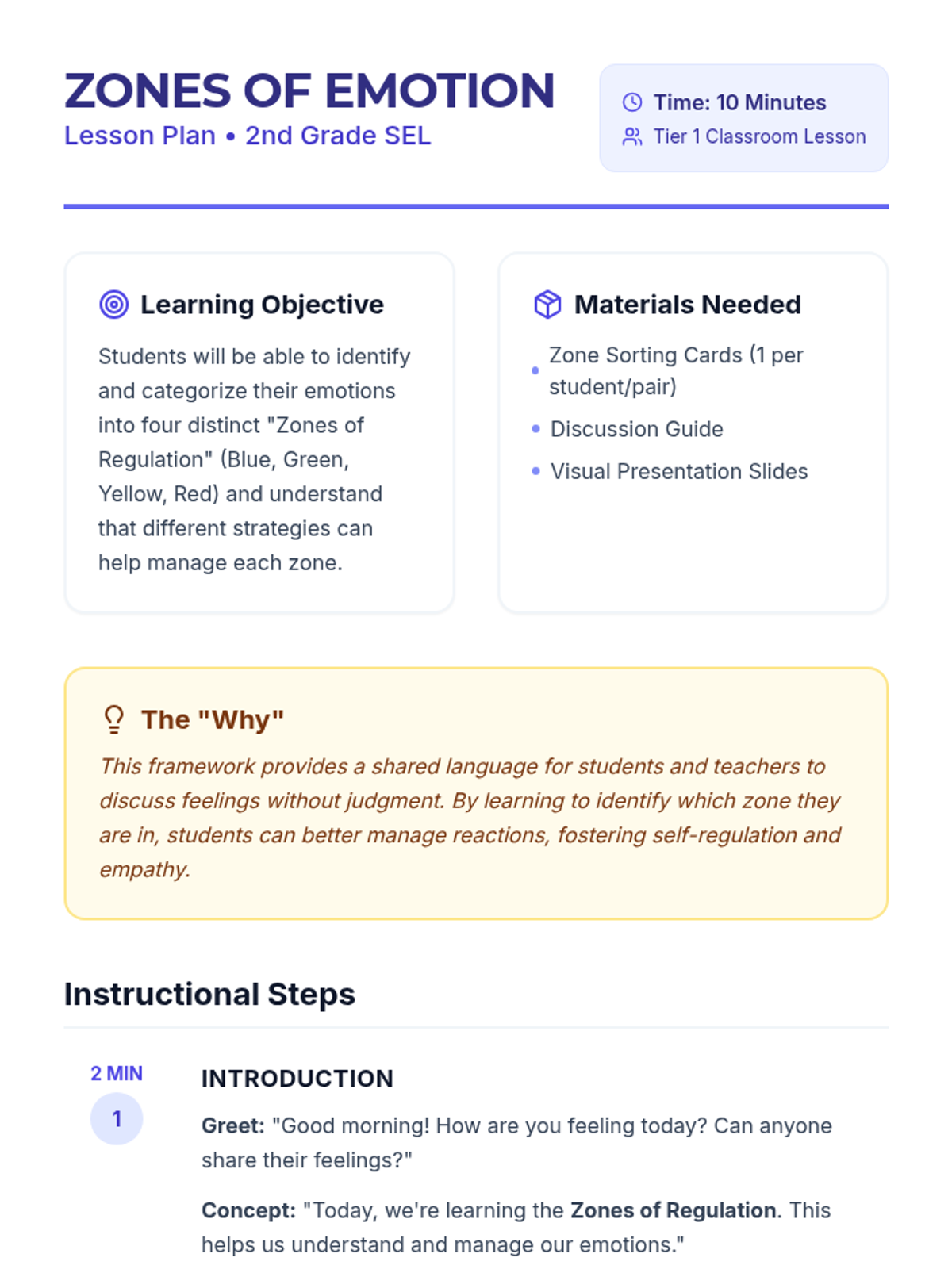 Zones of Emotion • Lesson • Lenny Learning