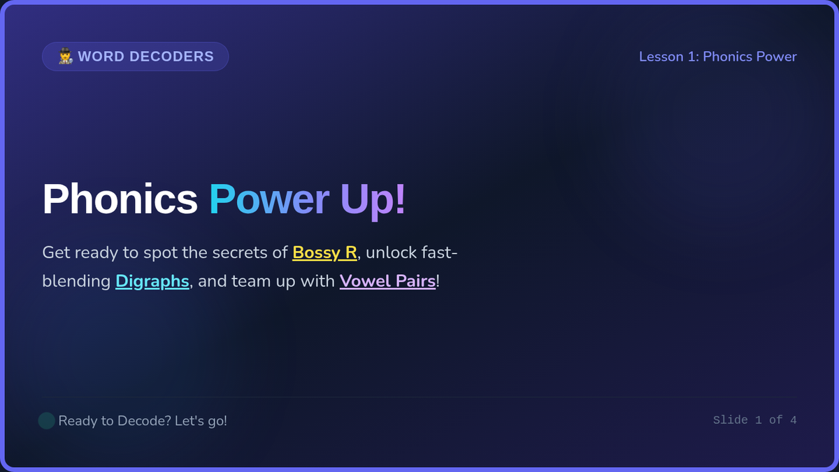 Phonics Power Slides