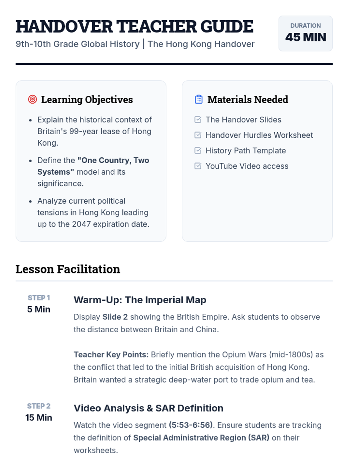 The Handover • Lesson • Lenny Learning