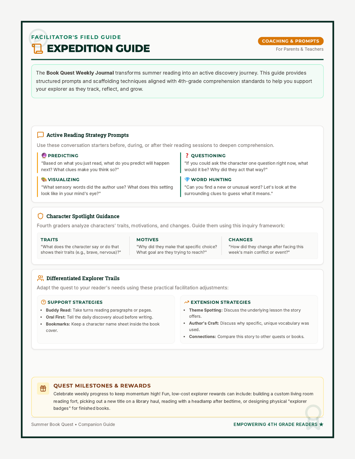 Book Quest Parent Guide page 1