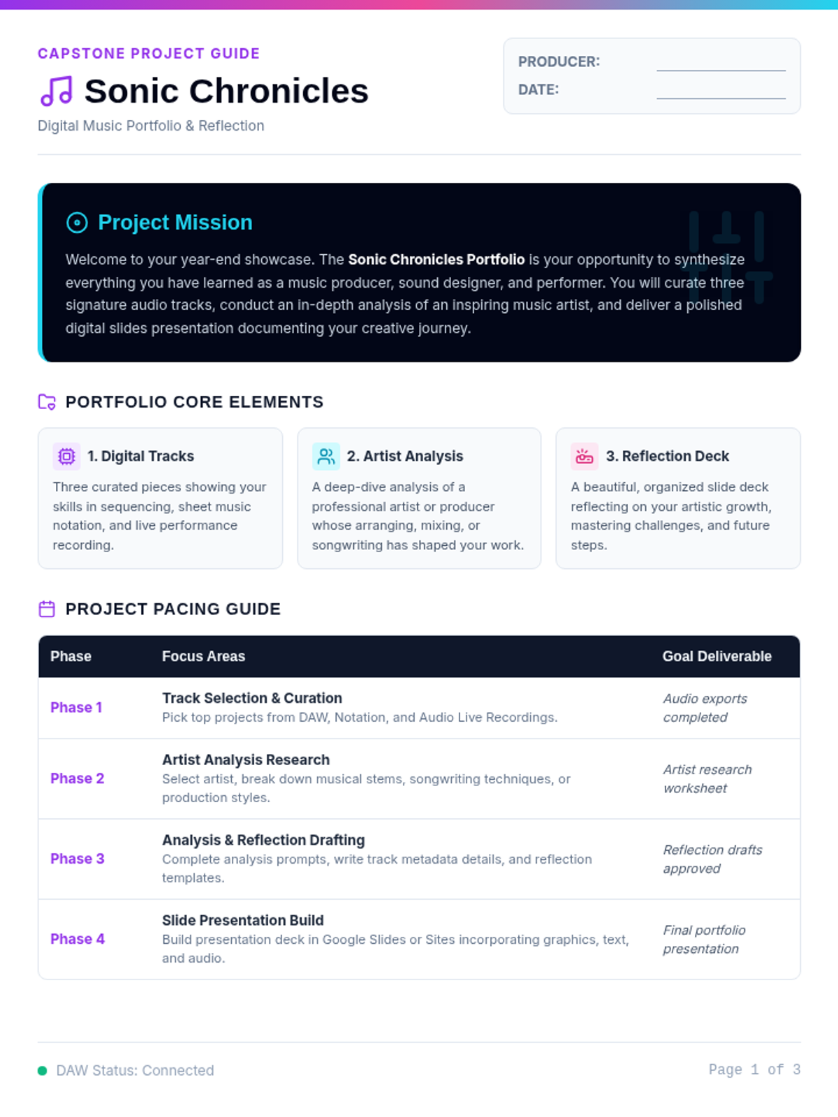 Track Record Project Guide